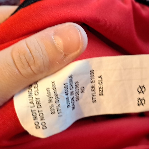 Curtain Call Costumes Red and Black Costume size child large - Picture 2 of 3